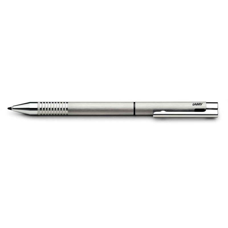 LAMY Logo Twin Pen Brushed Steel image number 0